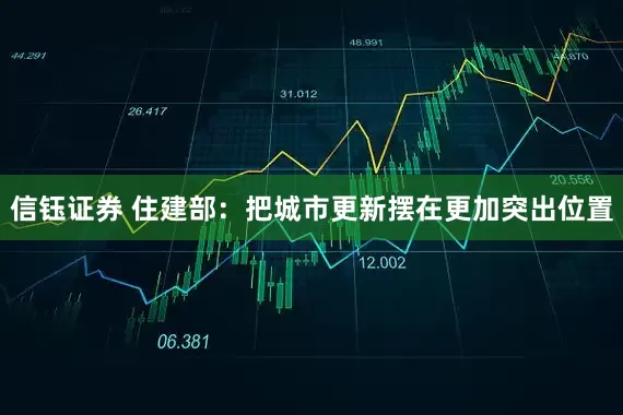 信钰证券 住建部：把城市更新摆在更加突出位置